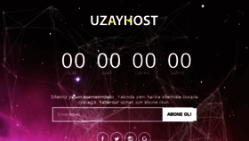 What Uzayhost.com website looked like in 2018 (5 years ago)