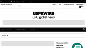 What Usprwire.com website looked like in 2018 (5 years ago)