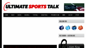 What Ultimatesportstalk.com website looked like in 2018 (5 years ago)