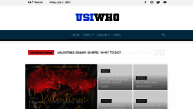 What Usiwho.com website looked like in 2018 (5 years ago)