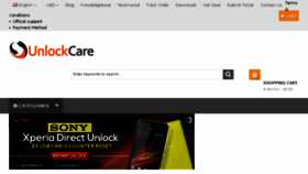 What Unlockcare.us website looked like in 2018 (5 years ago)