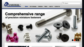 What Unisteeltech.com website looked like in 2018 (5 years ago)