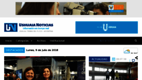 What Ushuaianoticias.com website looked like in 2018 (5 years ago)