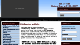 What Usabearingsandbelts.com website looked like in 2018 (5 years ago)