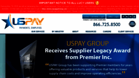 What Uspaygroup.com website looked like in 2018 (5 years ago)