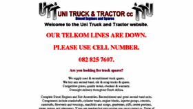 What Unitruck.co.za website looked like in 2018 (5 years ago)