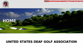 What Usdeafgolf.org website looked like in 2018 (5 years ago)