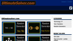 What Ultimatesolver.com website looked like in 2018 (5 years ago)