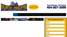What Unlimitedlandscaping.com website looked like in 2018 (5 years ago)