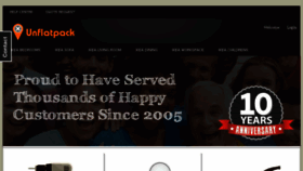 What Unflatpack.com website looked like in 2018 (5 years ago)