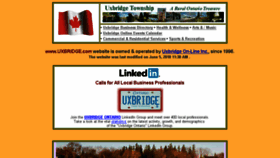 What Uxbridge.com website looked like in 2018 (5 years ago)