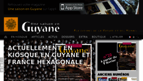 What Une-saison-en-guyane.com website looked like in 2018 (5 years ago)