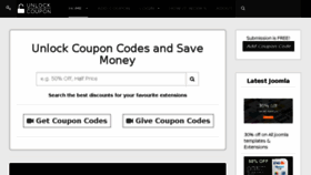 What Unlockcoupon.com website looked like in 2018 (5 years ago)