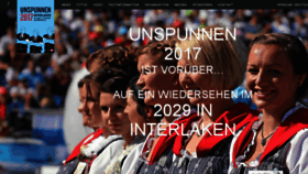 What Unspunnenfest.ch website looked like in 2018 (5 years ago)