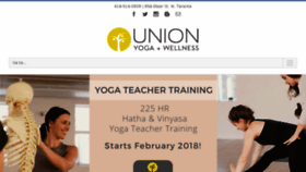 What Unionyogastudio.ca website looked like in 2018 (5 years ago)