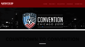 What Unitedsoccercoachesconvention.org website looked like in 2018 (5 years ago)
