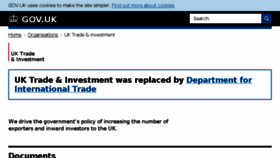 What Ukti.gov.uk website looked like in 2018 (5 years ago)