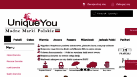 What Uniqueyou.pl website looked like in 2018 (5 years ago)