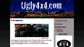 What Ugly4x4.com website looked like in 2018 (5 years ago)