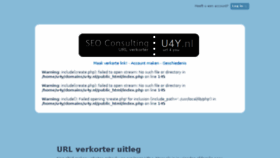 What U4y.nl website looked like in 2018 (5 years ago)