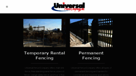 What Universalfencecompany.com website looked like in 2018 (5 years ago)