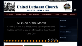 What Unitedlutheranchurch.com website looked like in 2018 (5 years ago)