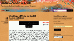 What Urdu1.wordpress.com website looked like in 2018 (5 years ago)
