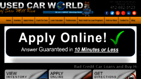 What Usedcarworldpa.com website looked like in 2018 (5 years ago)