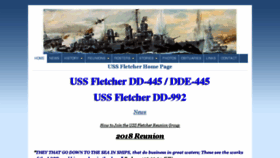 What Ussfletcher.org website looked like in 2018 (5 years ago)