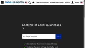 What Us.enrollbusiness.com website looked like in 2018 (5 years ago)