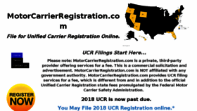 What Ucrfilings.com website looked like in 2018 (5 years ago)