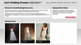 What Usedweddingdresses.com website looked like in 2018 (5 years ago)