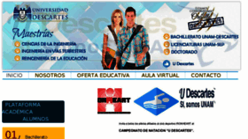 What Universidaddescartes.edu.mx website looked like in 2018 (5 years ago)