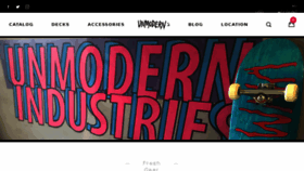 What Unmodernindustries.com website looked like in 2018 (5 years ago)