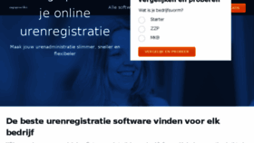 What Urenregistratiesoftware-vergelijken.nl website looked like in 2018 (5 years ago)