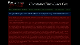 What Uncensoredpartylines.com website looked like in 2018 (5 years ago)