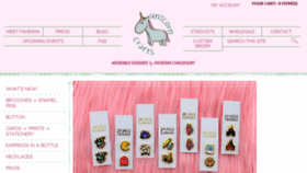 What Unicorncraftsart.com website looked like in 2018 (5 years ago)