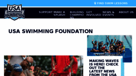 What Usaswimmingfoundation.org website looked like in 2018 (5 years ago)