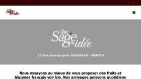 What Unesageidee.fr website looked like in 2018 (5 years ago)