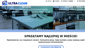 What Ultra-clean.pl website looked like in 2018 (5 years ago)