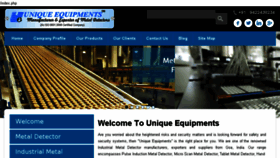 What Uniqueequipments.com website looked like in 2018 (5 years ago)