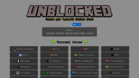 What Unblocked.mx website looked like in 2018 (5 years ago)