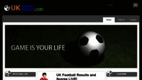 What Uklivefootballresults.co.uk website looked like in 2018 (5 years ago)