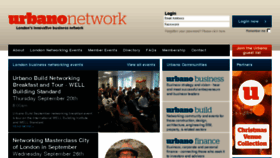What Urbanonetwork.co.uk website looked like in 2018 (5 years ago)