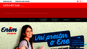 What Universiaenem.com.br website looked like in 2018 (5 years ago)