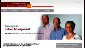 What Urologen-hilden.de website looked like in 2018 (5 years ago)