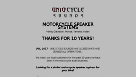 What Uniqcyclesounds.com website looked like in 2018 (5 years ago)