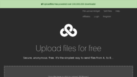 What Uploadfiles.io website looked like in 2018 (5 years ago)