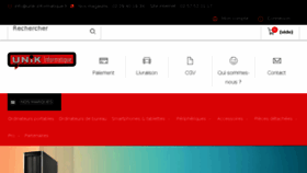 What Unik-informatique.com website looked like in 2018 (5 years ago)