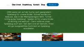 What Urmel-spielzeug.de website looked like in 2018 (5 years ago)